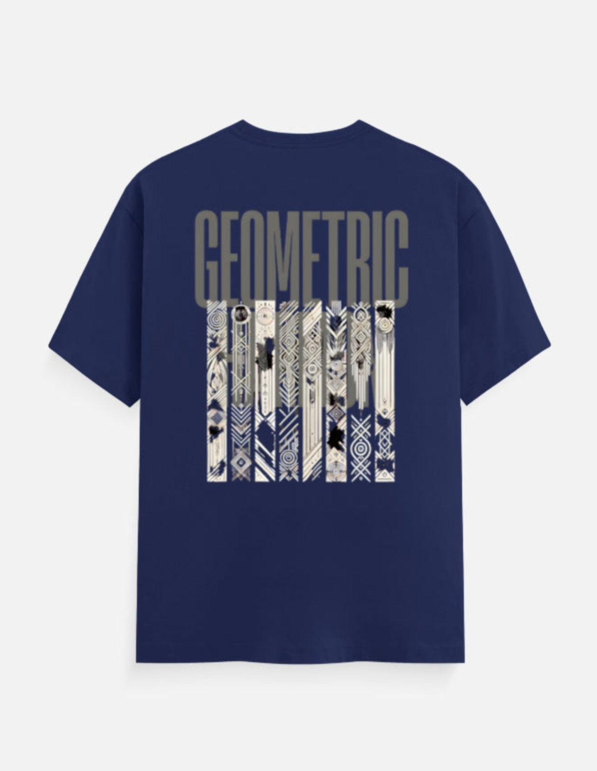 Geometric" Graphic Print T-Shirt