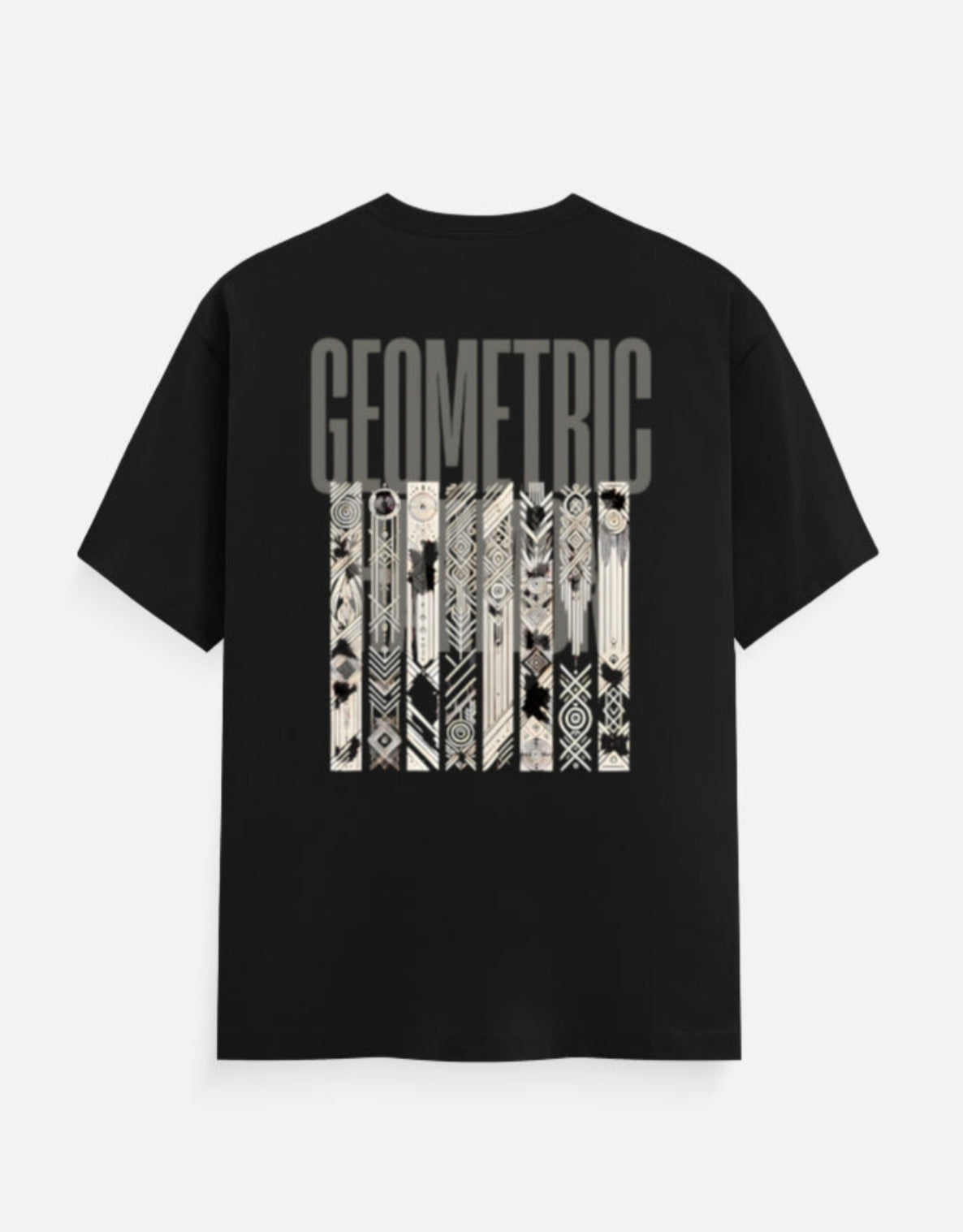 Geometric" Graphic Print T-Shirt