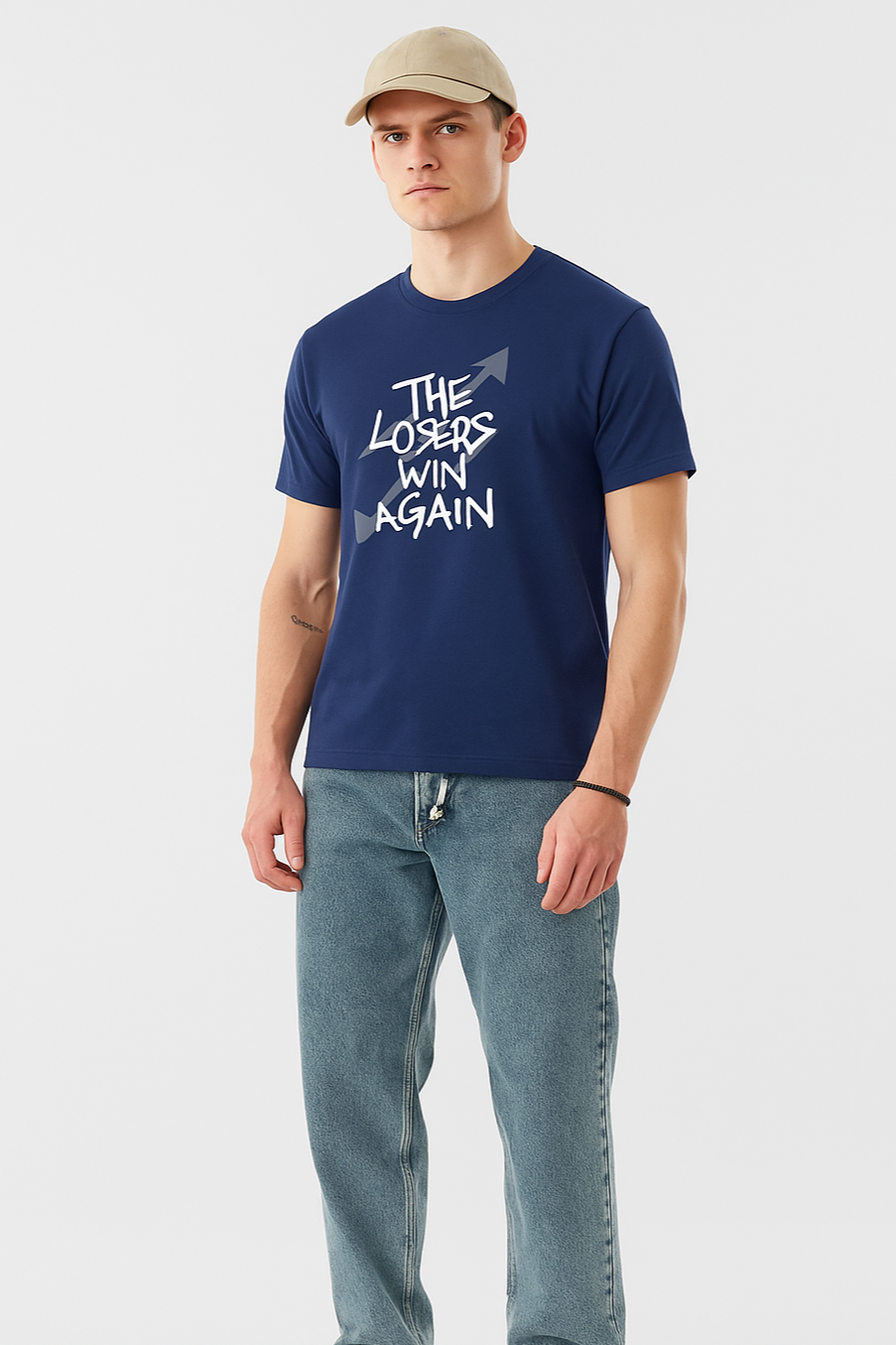 Navy Blue Graphic T-Shirt