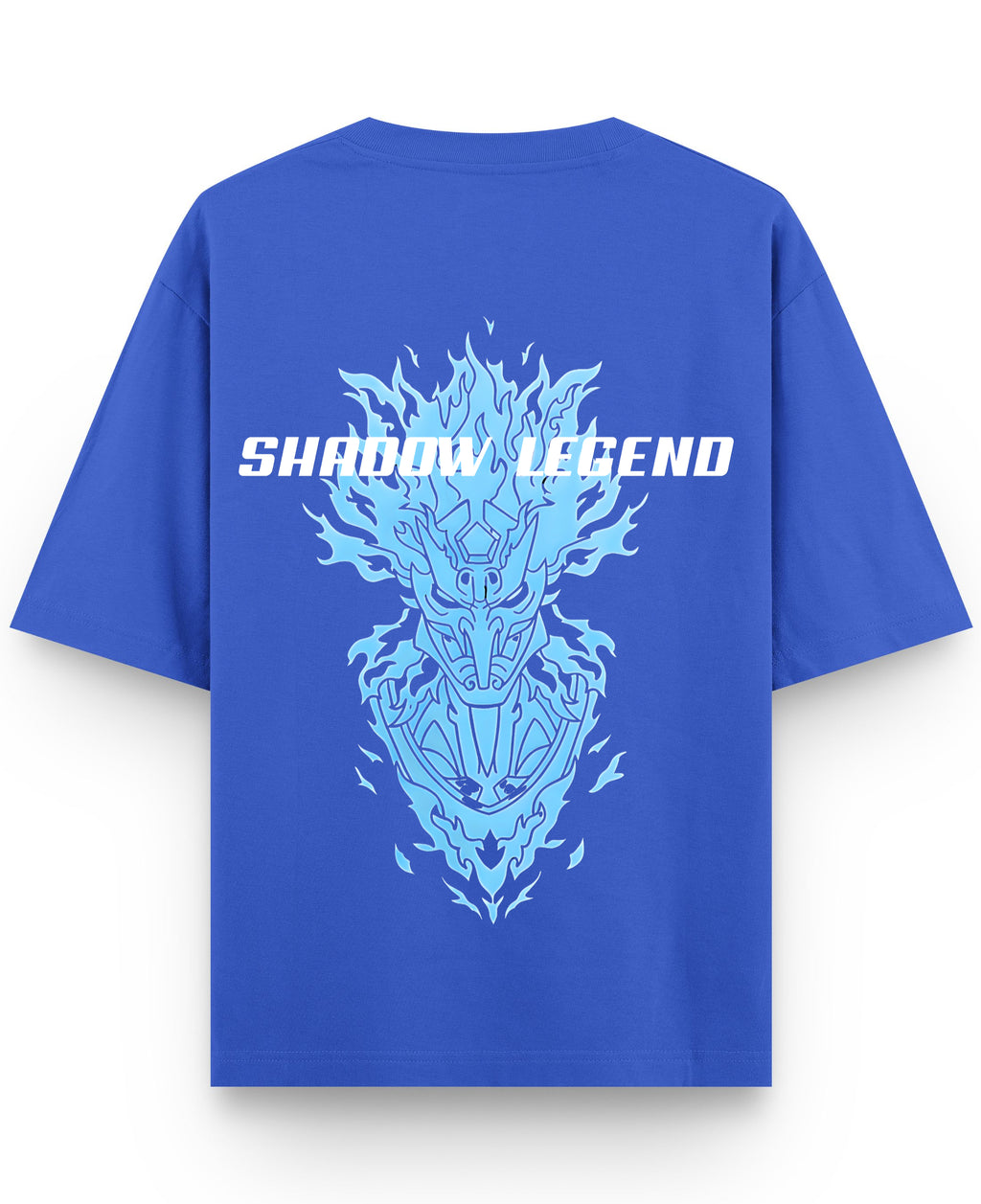 Royal Blue Oversized T-Shirt Back Design