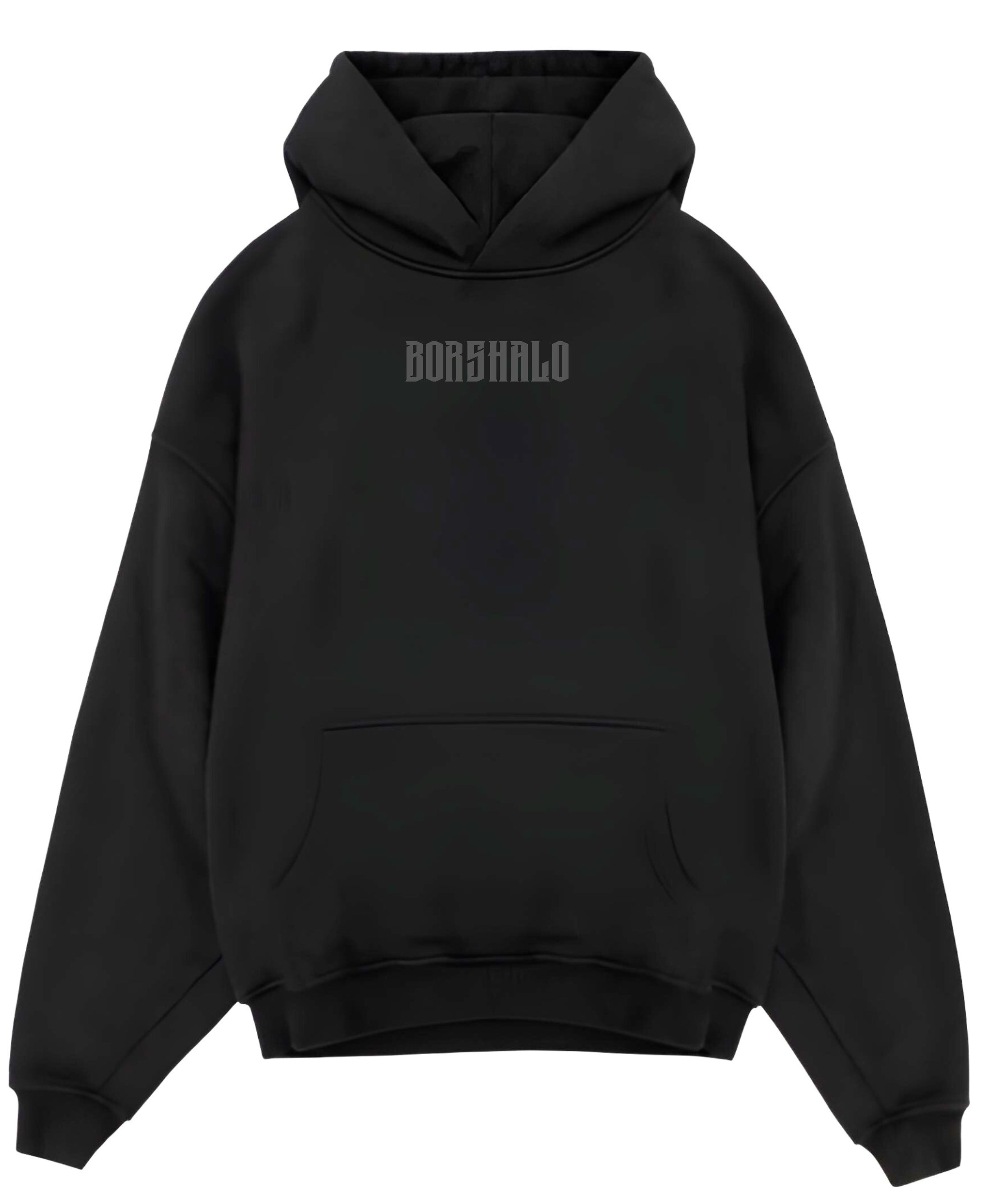 Black Oversized Hoodie Front Design