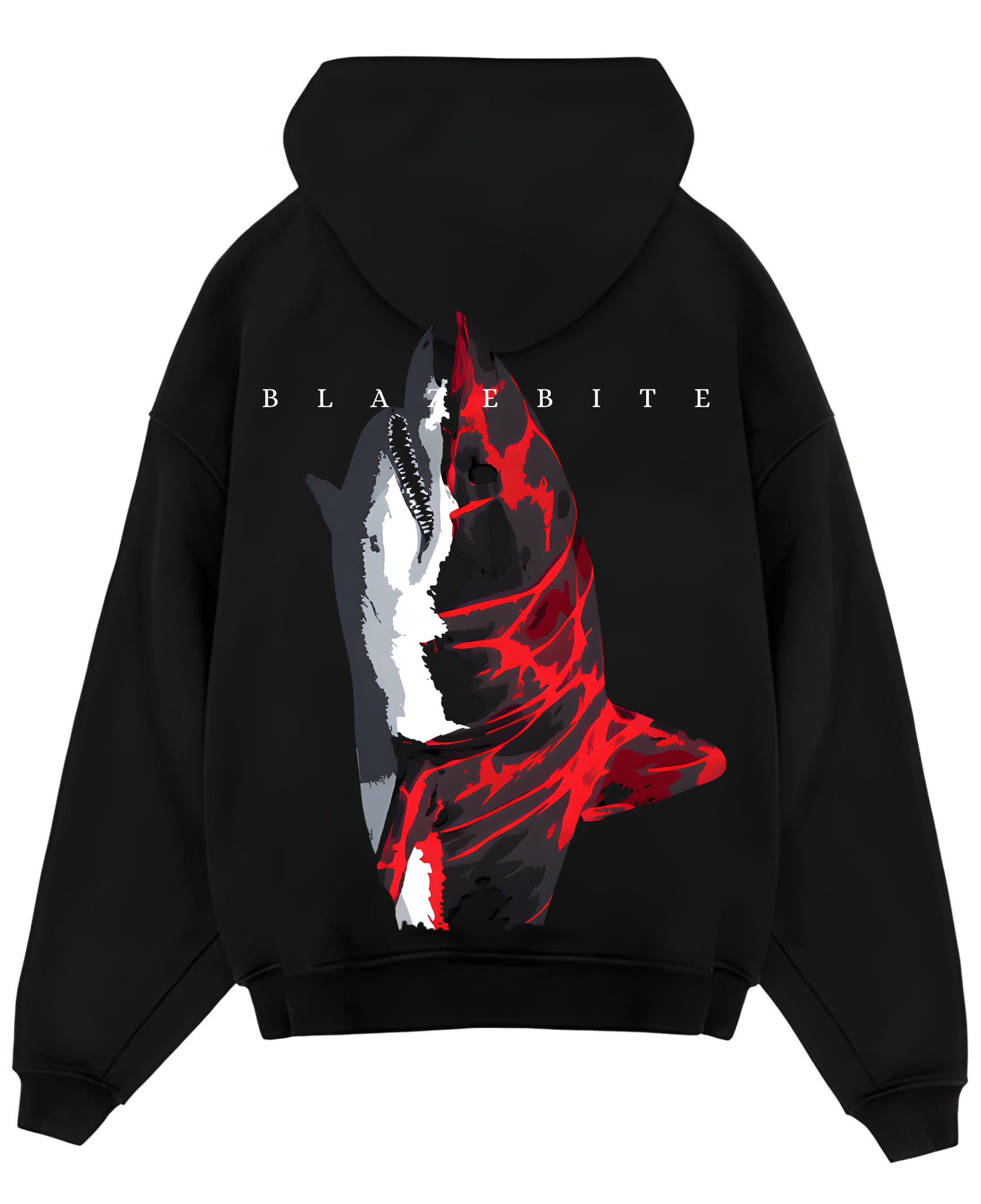Black Oversized Hoodie Back Design