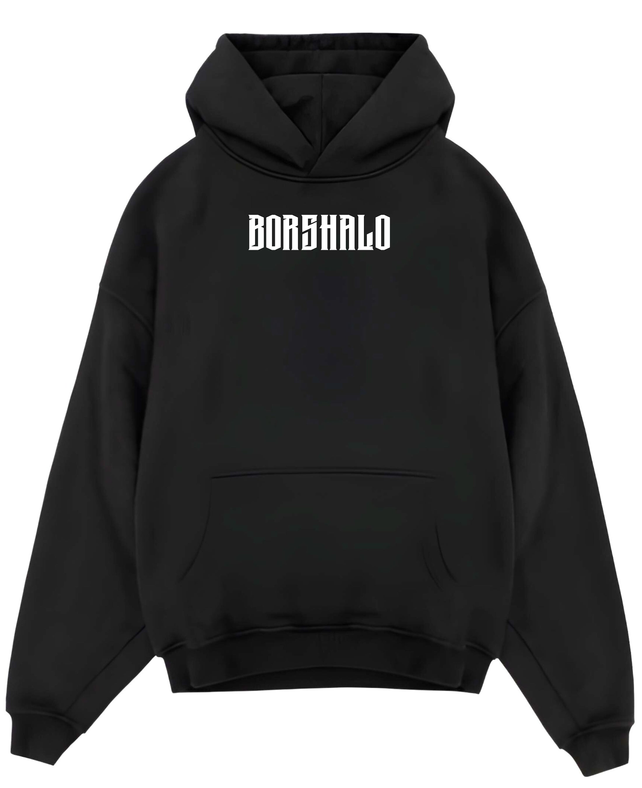 Black Oversized Hoodie Front Design